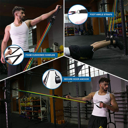 11 Piece Resistance Bands Set