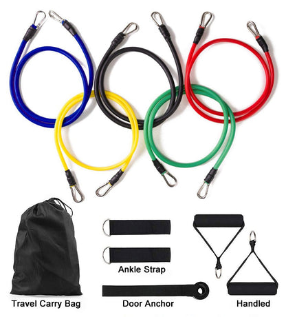 11 Piece Resistance Bands Set