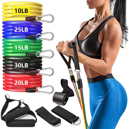 11 Piece Resistance Bands Set